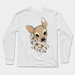 Deer Lily Long Sleeve T-Shirt